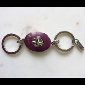 Coach Turnlock Valet Key Fob